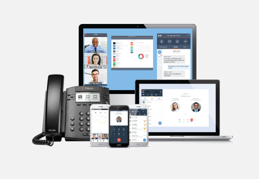 Clovis Voip phones and computers